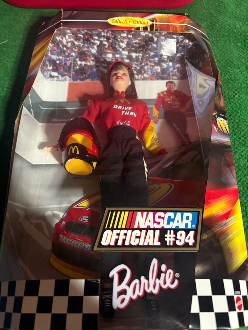 Barbie NASCAR #94 Collector Doll in Red, Black and Yellow Racing Outfit